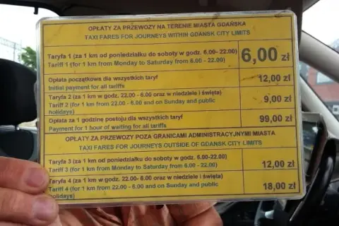 Ile kosztuje taxi w Gdańsku? Zaskakujące stawki i dodatkowe opłaty