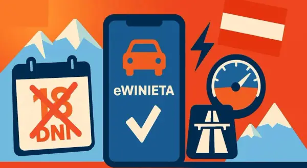 Planujesz podróż po Słowacji i Węgrzech? Sprawdź e-winiety, by uniknąć problemów. Kalendarz z przekreślonym 18 dniem sugeruje, że to szybkie rozwiązanie.