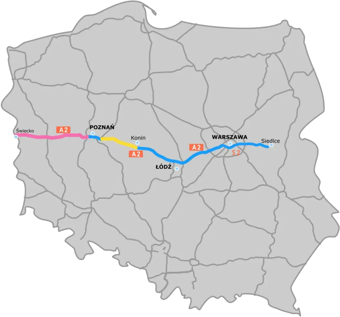 Autostrada A2 przez jakie miasta? Odkryj ważne miejscowości na trasie